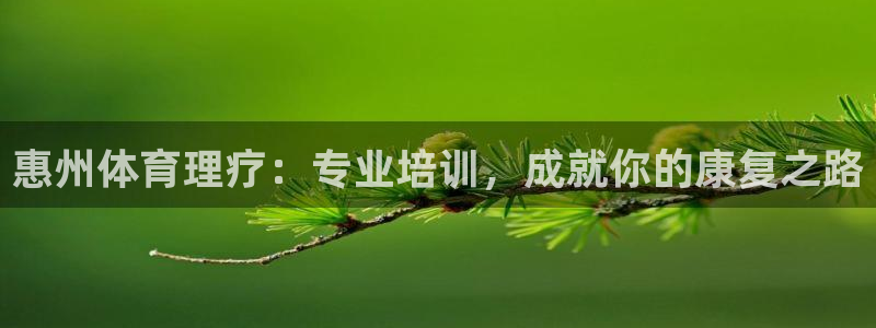 耀世娱乐怎么样：惠州体育理疗：专业培训，成就你的康复