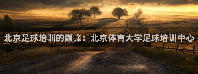 耀世平台话7O777：北京足球培训的巅峰：北京体育大